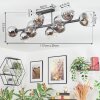 Koyoto ceiling light, globe light chrome, clear, Smoke-coloured, 10-light sources
