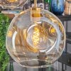 Ripoll hanging light, globe light, pendant light gold, black, 5-light sources