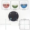 Chehalis ceiling light, globe light blue, green, clear, coppery, 4-light sources