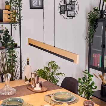 Inzino hanging light, pendant light LED black, 1-light source