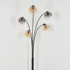 Ripoll globe light, floor lamp Amber, clear, Smoke-coloured, 5-light sources