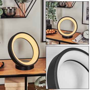 Delor table lamp LED black, 1-light source, Colour changer