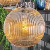 Koyoto hanging light, globe light, pendant light Amber, 5-light sources