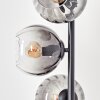 Koyoto globe light, floor lamp clear, Smoke-coloured, 5-light sources