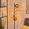 Koyoto globe light, floor lamp Amber, clear, Smoke-coloured, 5-light sources