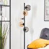 Koyoto globe light, floor lamp Amber, clear, Smoke-coloured, 5-light sources