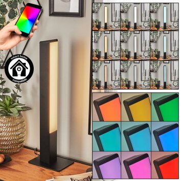 Delan table lamp LED black, 1-light source, Colour changer