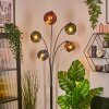 Ripoll globe light, floor lamp blue, gold, green, coppery, 5-light sources