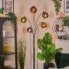 Ripoll globe light, floor lamp blue, gold, green, coppery, 5-light sources