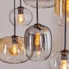 Apedo hanging light, pendant light Amber, clear, Smoke-coloured, 6-light sources