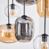 Apedo hanging light, pendant light Amber, clear, Smoke-coloured, 6-light sources