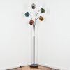 Ripoll globe light, floor lamp blue, chrome, gold, green, coppery, Smoke-coloured, 5-light sources