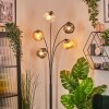 Ripoll globe light, floor lamp Amber, clear, Smoke-coloured, 5-light sources