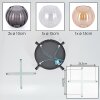 Koyoto ceiling light, globe light Amber, clear, Smoke-coloured, 4-light sources