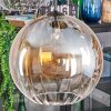 Koyoto hanging light, globe light, pendant light Amber, clear, Smoke-coloured, 5-light sources