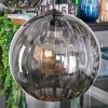 Koyoto hanging light, globe light, pendant light Smoke-coloured, 5-light sources