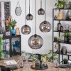 Koyoto hanging light, globe light, pendant light Smoke-coloured, 5-light sources