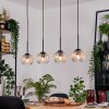Koyoto hanging light, globe light, pendant light Ecru, black, 4-light sources