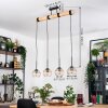 Koyoto hanging light, globe light, pendant light Ecru, black, 4-light sources
