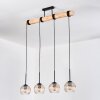 Koyoto hanging light, globe light, pendant light Ecru, black, 4-light sources