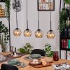 Koyoto hanging light, globe light, pendant light Ecru, black, 4-light sources