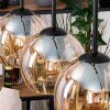 Koyoto hanging light, globe light, pendant light Ecru, black, 4-light sources