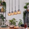 Koyoto hanging light, globe light, pendant light Ecru, black, 4-light sources