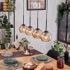 Koyoto hanging light, globe light, pendant light Ecru, black, 4-light sources