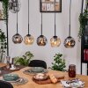 Ripoll hanging light, globe light, pendant light Ecru, black, 5-light sources