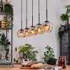 Ripoll hanging light, globe light, pendant light Ecru, black, 5-light sources