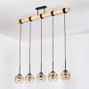 Ripoll hanging light, globe light, pendant light Ecru, black, 5-light sources