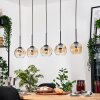 Ripoll hanging light, globe light, pendant light Ecru, black, 5-light sources