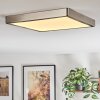 Finsrud bathroom light, ceiling light, Panel LED matt nickel, 1-light source