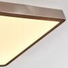Finsrud bathroom light, ceiling light, Panel LED matt nickel, 1-light source