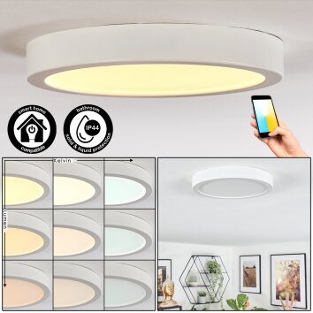 Finsrud bathroom light, ceiling light, Panel LED white, 1-light source