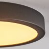 Finsrud bathroom light, ceiling light, Panel LED black, 1-light source