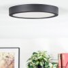 Finsrud bathroom light, ceiling light, Panel LED black, 1-light source