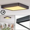 Finsrud bathroom light, ceiling light, Panel LED black, 1-light source