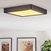 Finsrud bathroom light, ceiling light, Panel LED black, 1-light source