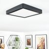 Finsrud bathroom light, ceiling light, Panel LED black, 1-light source