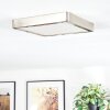 Finsrud bathroom light, ceiling light, Panel LED matt nickel, 1-light source