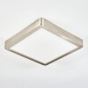 Finsrud bathroom light, ceiling light, Panel LED matt nickel, 1-light source