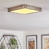 Finsrud bathroom light, ceiling light, Panel LED matt nickel, 1-light source