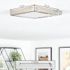 Finsrud bathroom light, ceiling light, Panel LED matt nickel, 1-light source