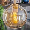 Koyoto hanging light, globe light, pendant light gold, black, 5-light sources