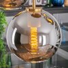 Koyoto hanging light, globe light, pendant light gold, black, 5-light sources
