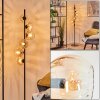 Koyoto globe light, floor lamp Amber, clear, 6-light sources
