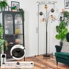 Gastor globe light, floor lamp Amber, Smoke-coloured, 5-light sources