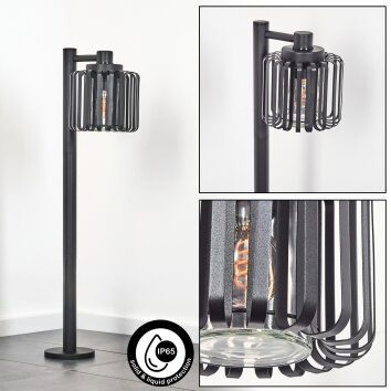 Horil outdoor light, path light black, 1-light source