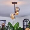 Chehalis ceiling light, globe light Amber, clear, Smoke-coloured, 4-light sources